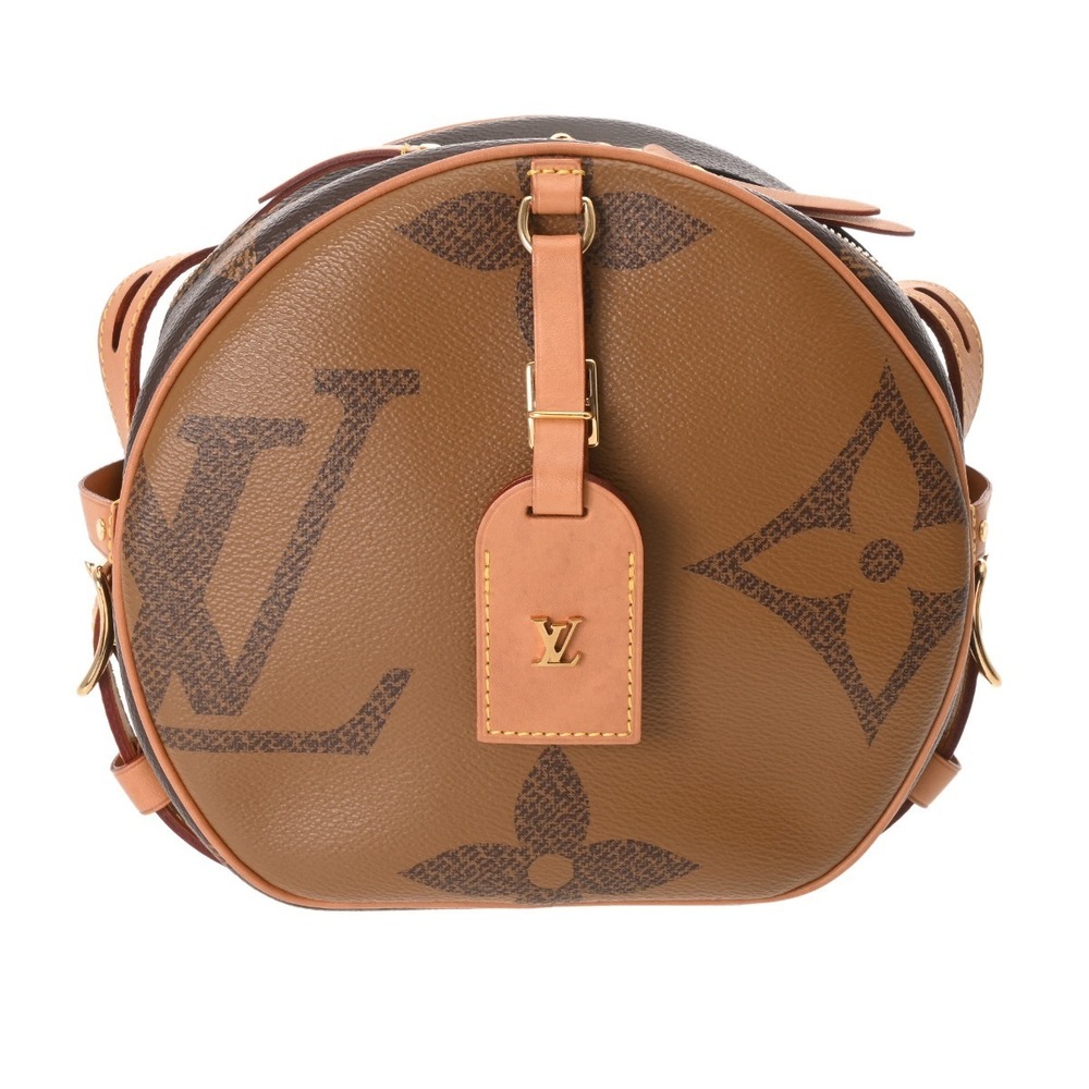 Louis Vuitton Monogram Reverse Boite Chapeau Souple Brown Giant Shoulder Bag